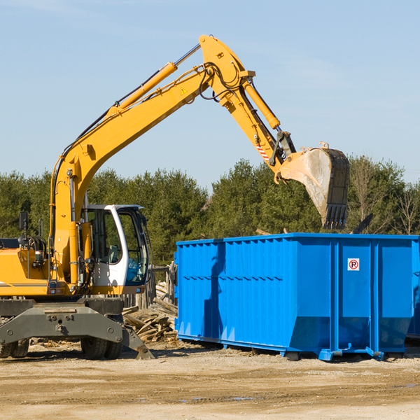 are there any restrictions on where a residential dumpster can be placed in Afton VA